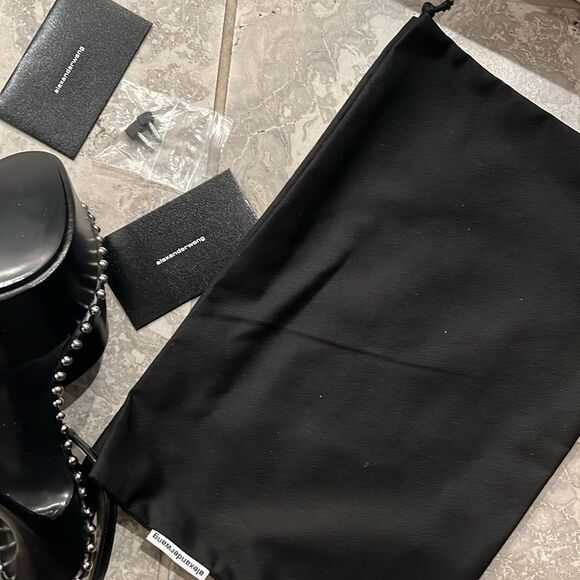 Alexander Wang Nova Ankle Strap 145 Studded Platform High Heel, New, Size 35.5 - Picture 14 of 16